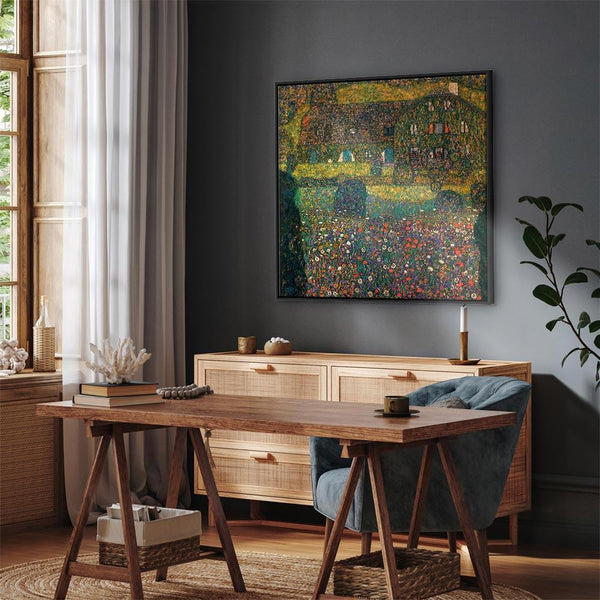 Quadro - Gustav Klimt – Country House on the Attersee Lake