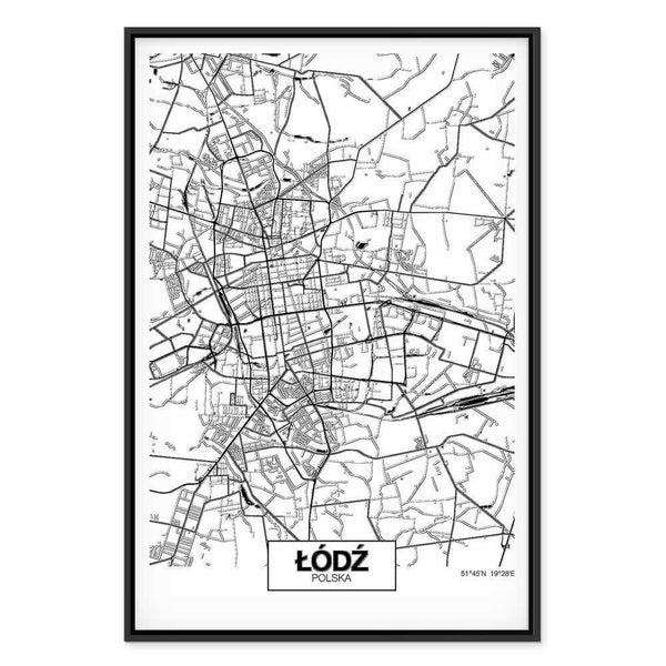 Quadro - City Plan: Lodz (1 Part) Vertical