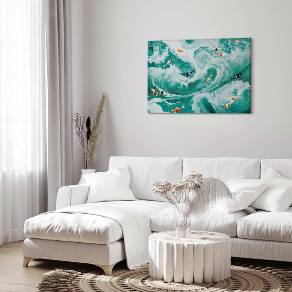 Quadro - Fish and waves