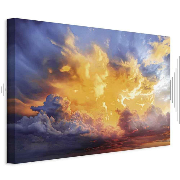 Quadro - Beautiful Sunset - Clouds in Warm Shades