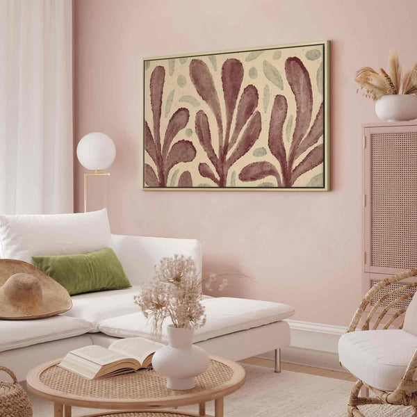 Quadro - Leaves and spots – large vibrant shapes inspired by Matisse