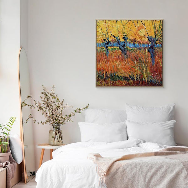 Quadro - Vincent van Gogh – Willows at Sunset