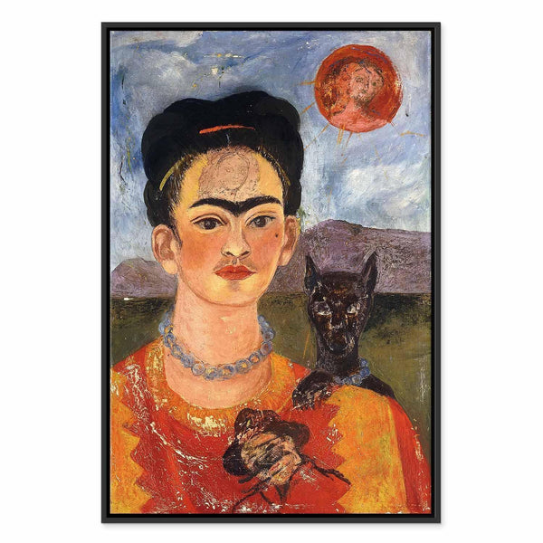 Quadro - Frida Kahlo – Self-Portrait with Diego on My Breast