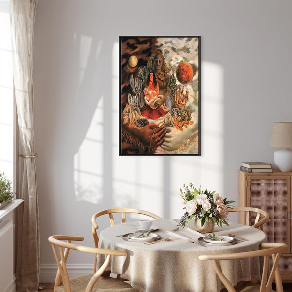 Quadro - Frida Kahlo – The Love Embrace of the Universe, the Earth (Mexico), Myself, Diego, and Señor Xolotl