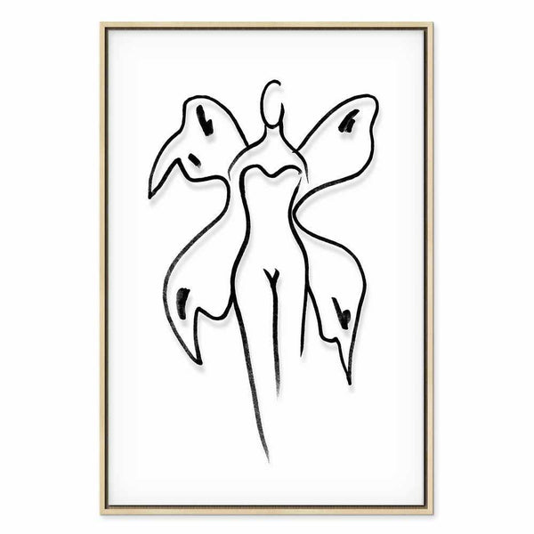 Quadro - Butterfly Woman (1 Part) Vertical
