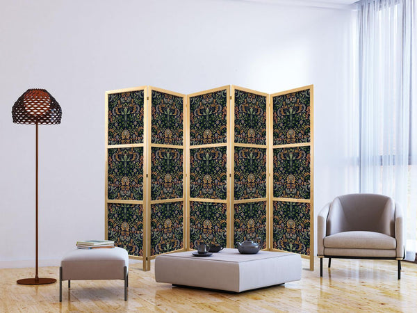 Paravento giapponese - Retro Vintage Intricate and Rich Pattern in Victorian Style