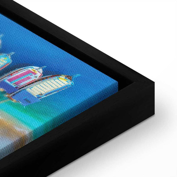 Quadro - Colourful Boats (1 Part) Narrow