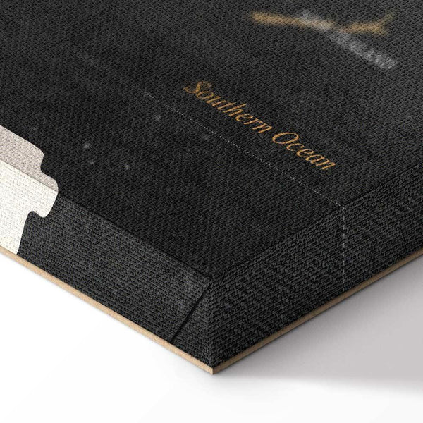 Quadro - World Map: Secrets of the Earth