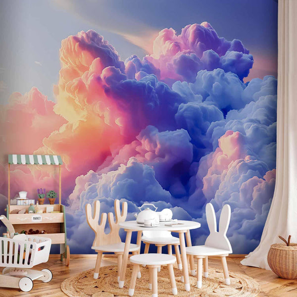 Carta da parati - Clouds Like Painted: Artistic Brushes of Dawn Painting the Sky