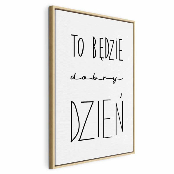 Quadro - Art of Words (1-part) - Inspirational Black Text on White