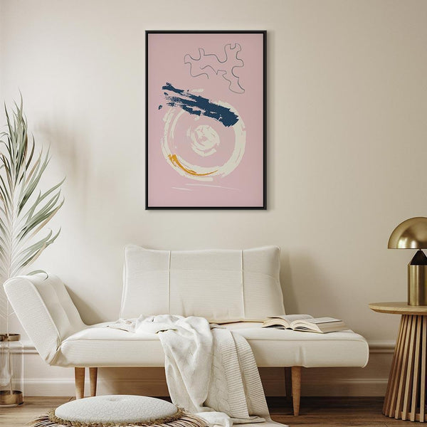 Quadro - Pink Accent (1 Part) Vertical