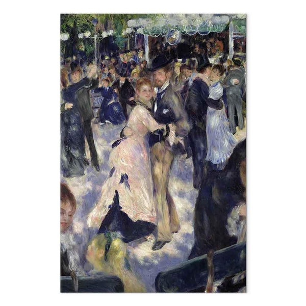 Quadro - Pierre-Auguste Renoir – Le Moulin de la Galette, detail of the dancers