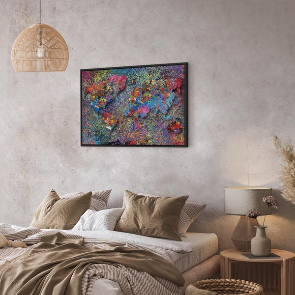 Quadro - Map: Jackson Pollock inspiration