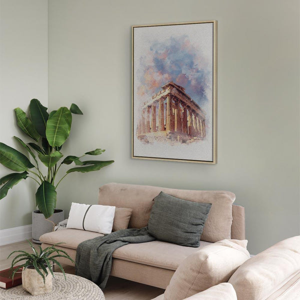 Quadro - Painted Parthenon (1 Part) Vertical