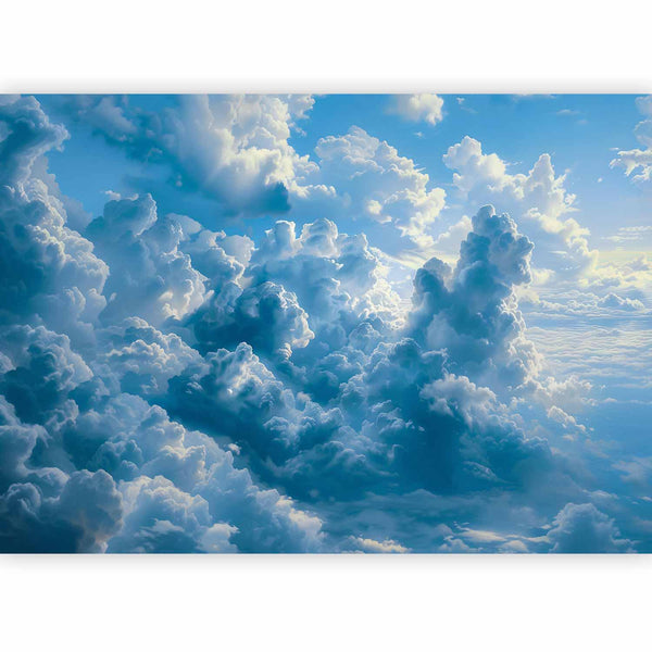 Carta da parati - Ocean in the Air: Waving Clouds Reflecting Morning Light
