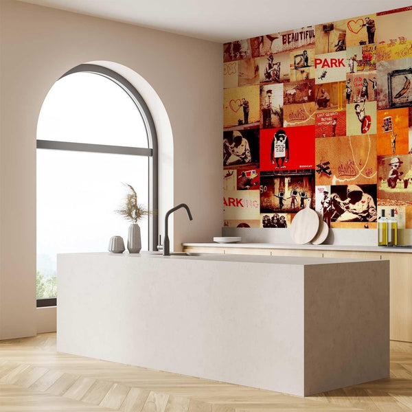 Tappezzeria murale - Collage - Banksy