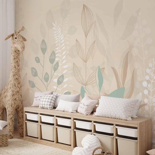 Carta da parati - Pastel and Beige Glade