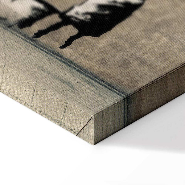 Quadro - Banksy: Washing Zebra on Concrete (1 Part) Wide