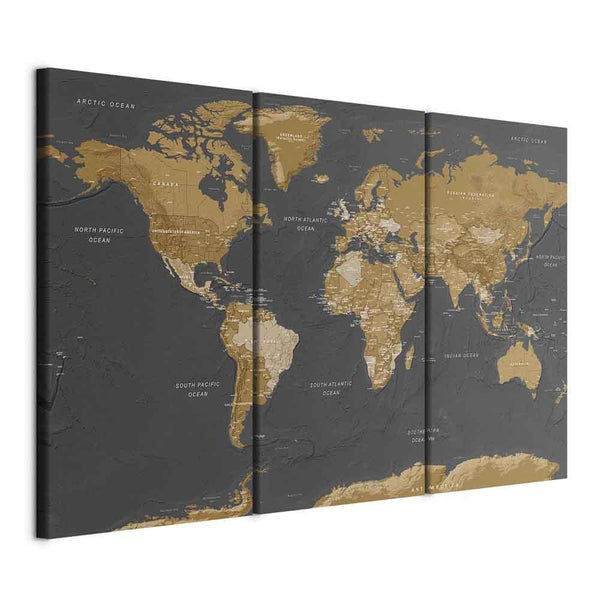 Quadro - World Map: Modern Aesthetics