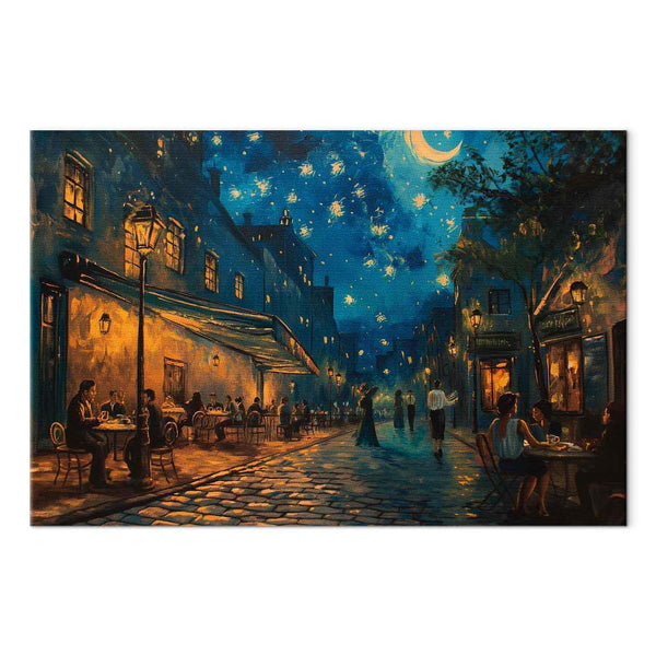 Quadro - Paris street – a painting inspired by Vincent van Gogh's style