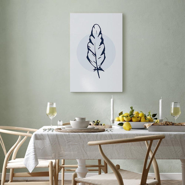 Quadro - Blue Feather (1 Part) Vertical