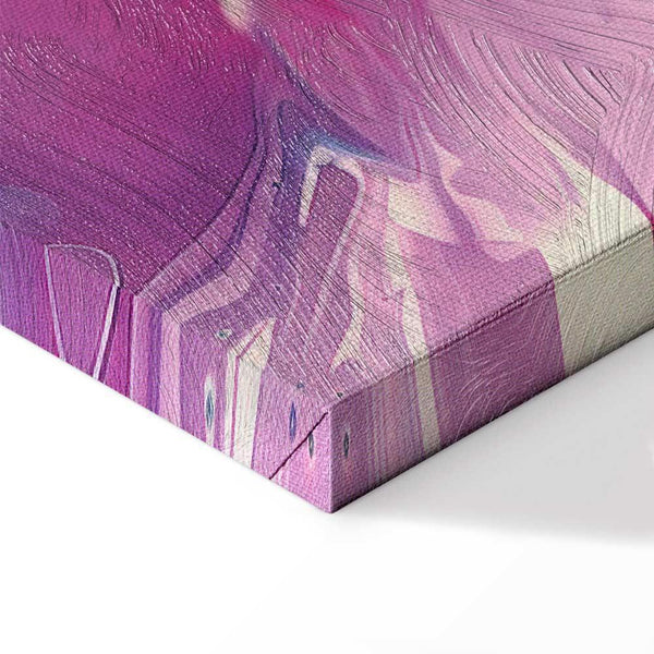 Quadro - Night Flows - Abstract Waves in Shades of Blue and Violet