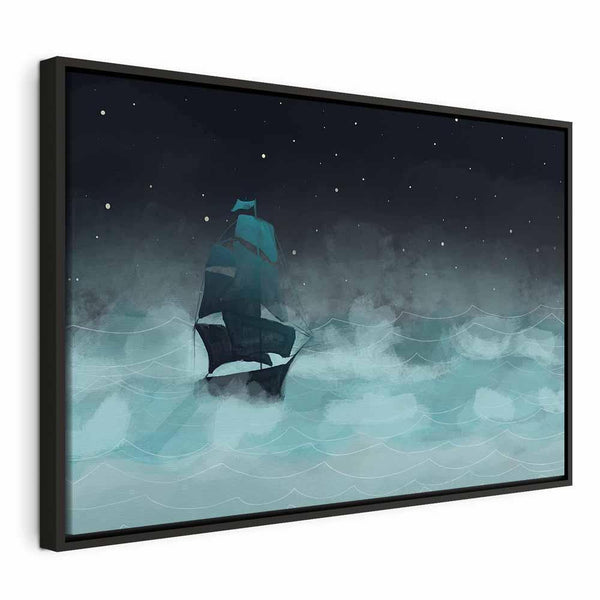 Quadro - Night Waves (1 Part) Wide - Second Variant