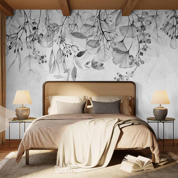 Carta da parati - Foggy Nature - Grey