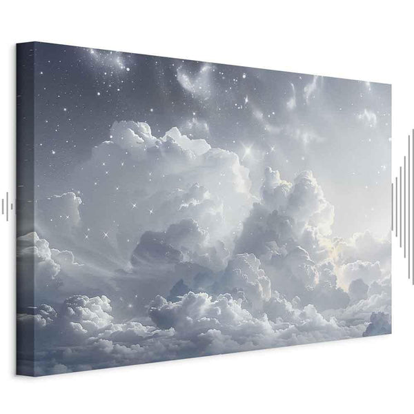 Quadro - Astral Calm: Stars Scattered Over Delicate Clouds