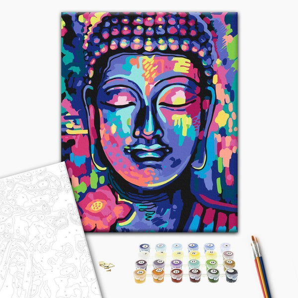 Quadro fai da te - Buddha's Crazy Colors