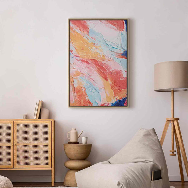 Quadro - Spring Shades - A Colorful Mix of Warm and Cool Tones on Canvas