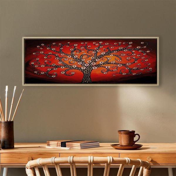 Quadro - Fiery Tree (1 Part) Narrow