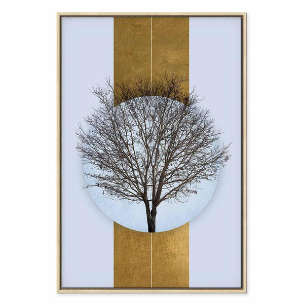 Quadro - Circle of Nature (1-part) - Tree Branches in Round Composition