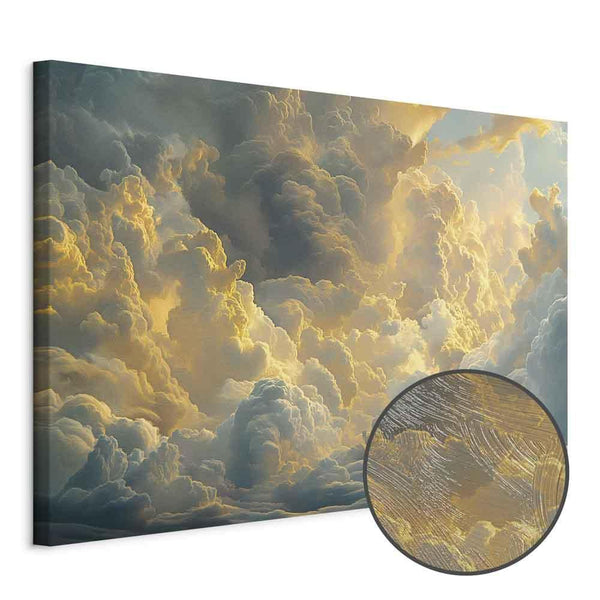 Quadro - Last Breath of the Day: Clouds Illuminated by Evening Glow