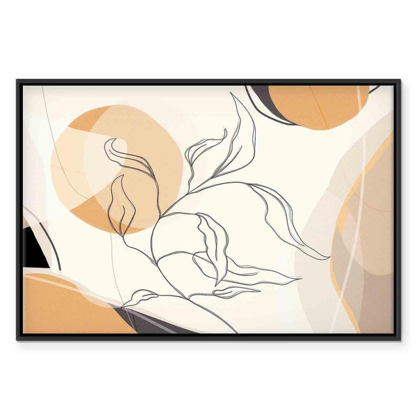 Quadro - Landscape with a leaf