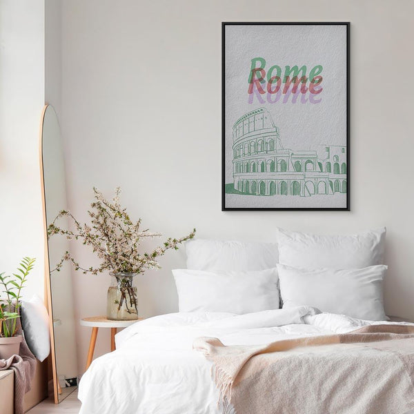 Quadro - Rome in Watercolours (1 Part) Vertical