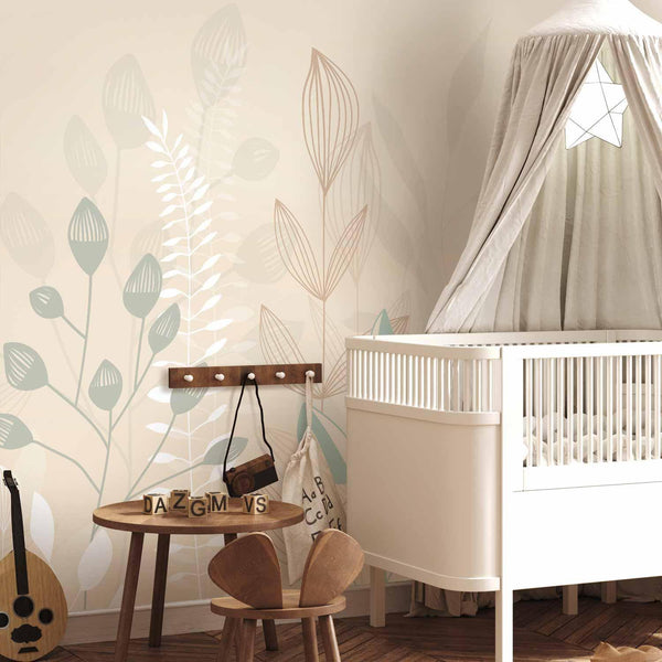 Carta da parati - Pastel and Beige Glade