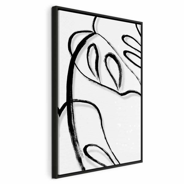 Quadro - White Monstera (1 Part) Vertical