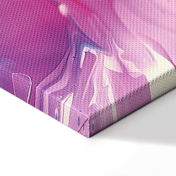 Quadro - Night Flows - Abstract Waves in Shades of Blue and Violet