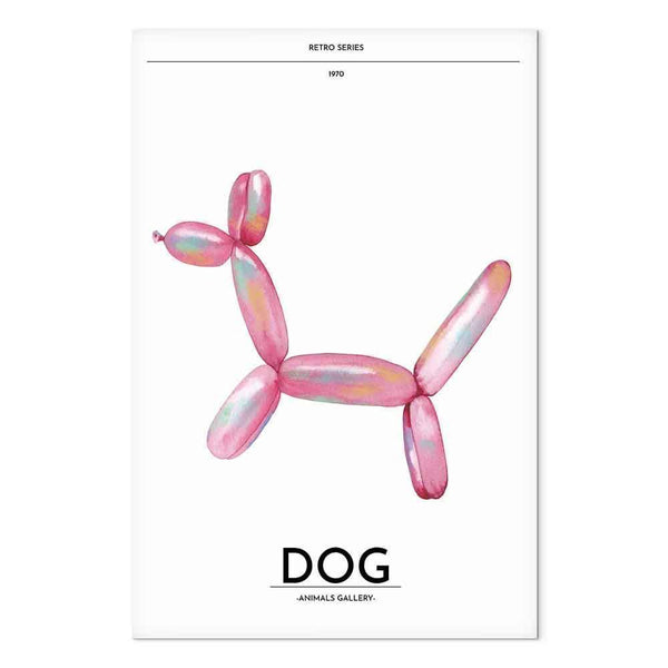 Quadro - Holo-Dog - Colorful Dog in Retro Style