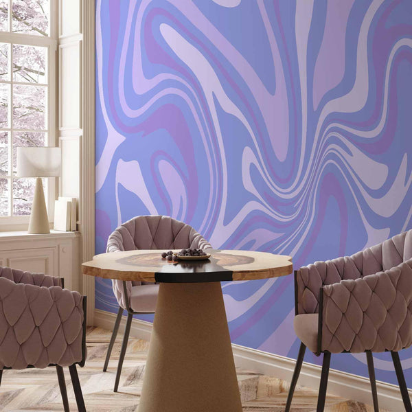 Carta da parati - Purple Composition - Abstract Background in Violet-Purple-Lavender Hues