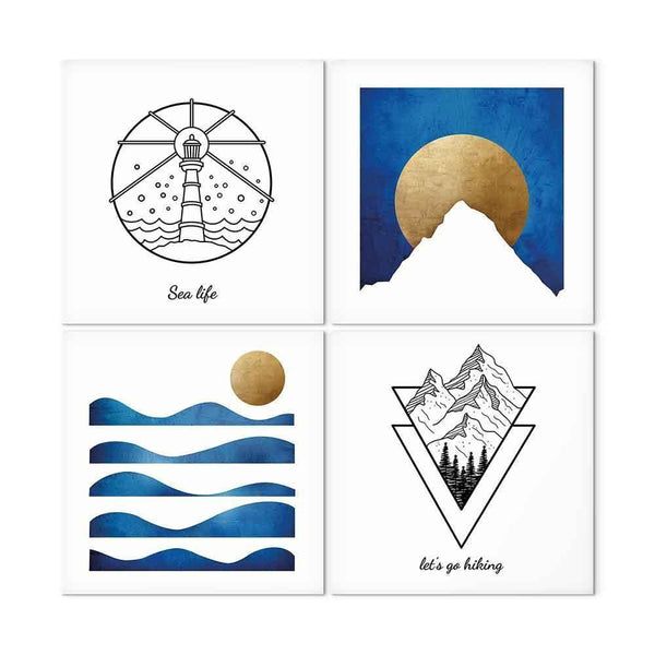 Quadro - Sea or Mountains (4 Parts)