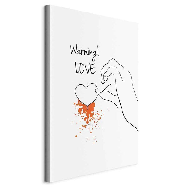 Quadro - Warning! Love (1 Part) Vertical