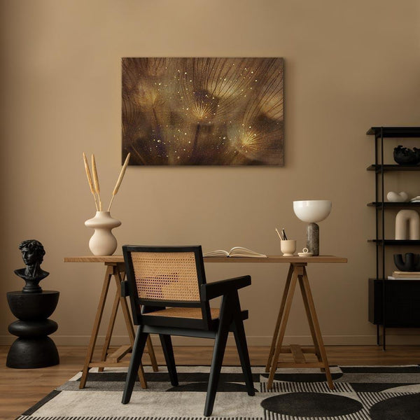 Quadro - Golden Dandelions (1 Part) Wide
