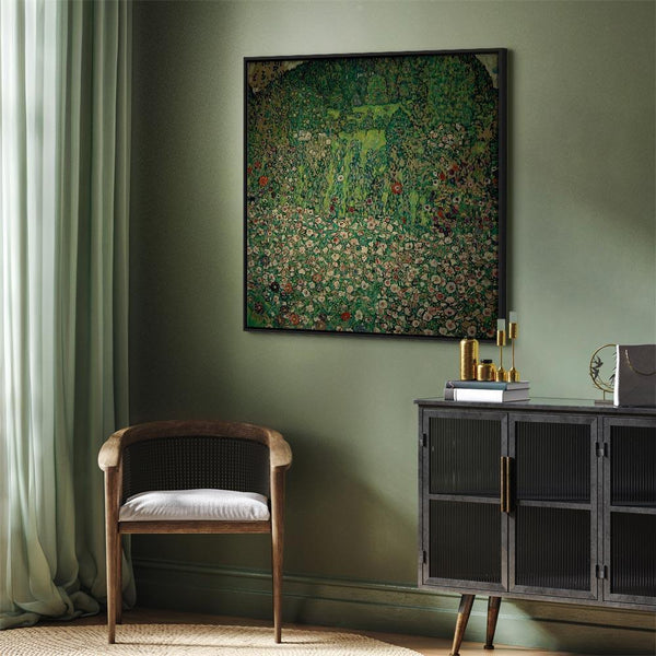 Quadro - Gustav Klimt – Gartenlandschaft mit Bergkuppe