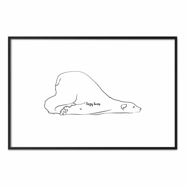 Poster - Lazy Bear