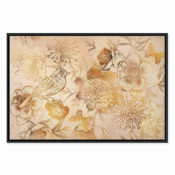 Quadro - Golden Mosaic of Nature (1 Part) Wide