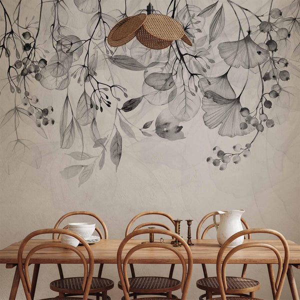 Carta da parati - Foggy Nature - Grey