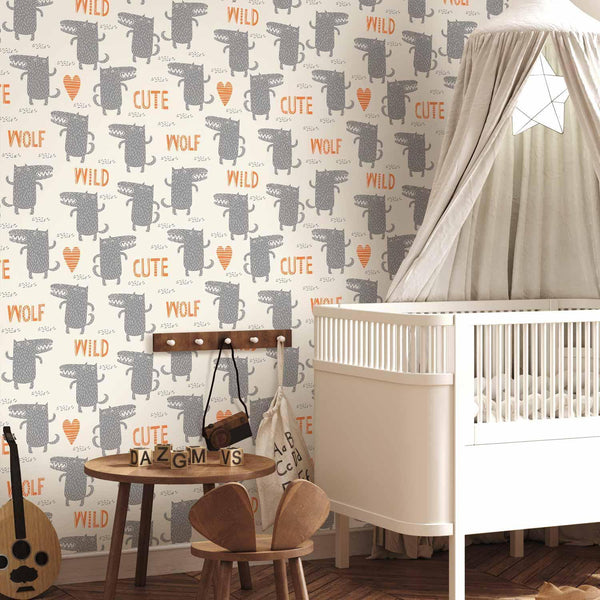 Tappezzeria murale - Cute Wolf