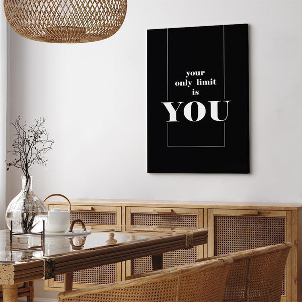Quadro - Key to Success (1-part) - Black and White English Inscriptions